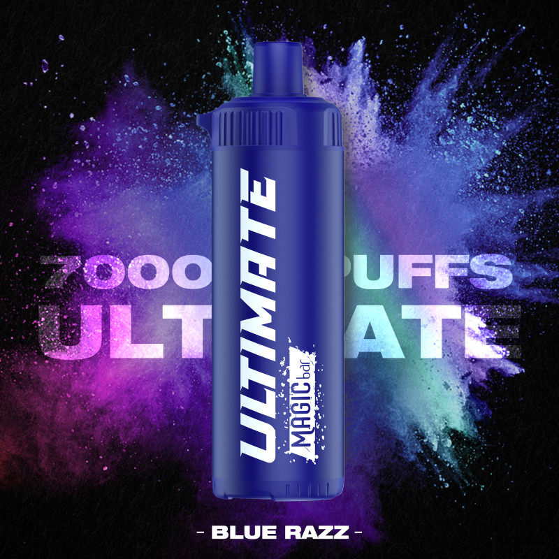 Magic Bar ULTIMATE 7000 Puffs - Blue Razz - 0% Nicotine Magic Bar ULTIMATE 7000 Puffs - Blue Razz - 0% Nicotine