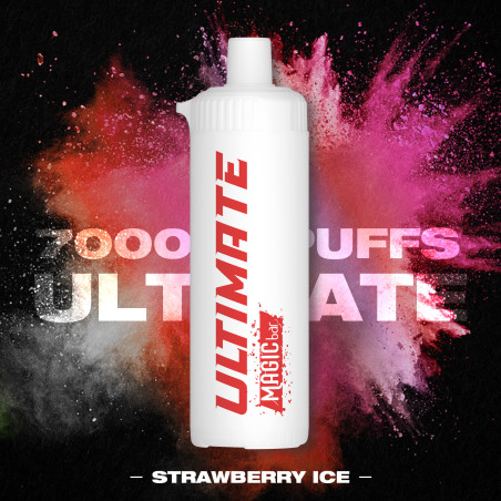Magic Bar ULTIMATE 7000 Puffs - Strawberry Ice - 0% Nicotine