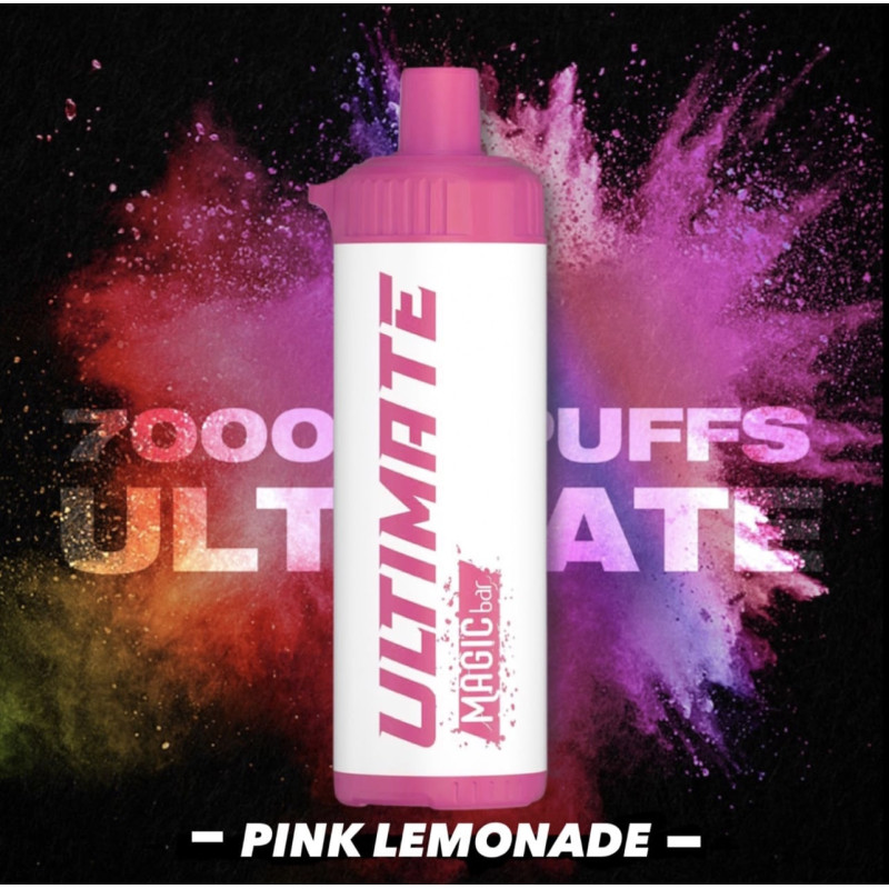 Magic Bar ULTIMATE 7000 Puffs - Pink Lemonade - 0% Nicotine Magic Bar ULTIMATE 7000 Puffs - Pink Lemonade - 0% Nicotine