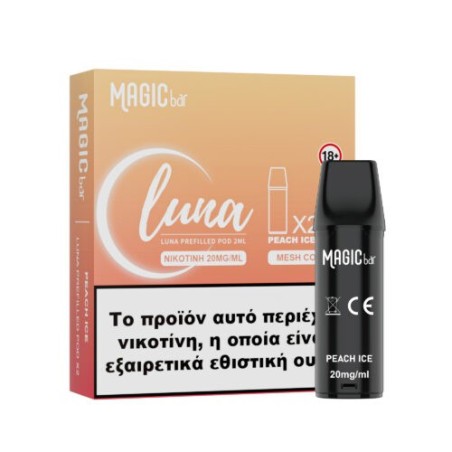 Magic Bar Luna Prefilled Pod – Peach Ice 2%