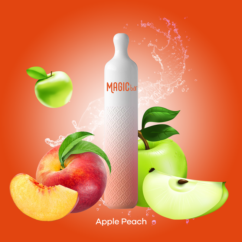 Magic Bar Q 600 Puffs - Apple Peach Magic Bar Q 600 Puffs - Apple Peach