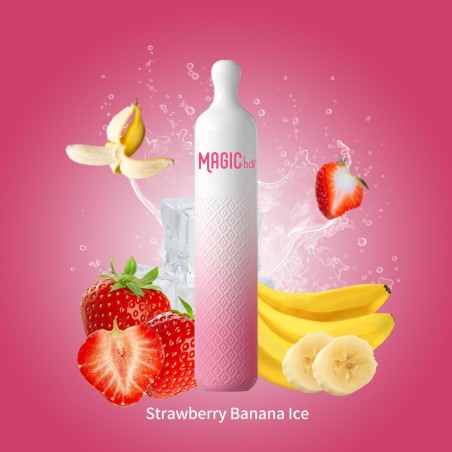 Magic Bar Q 600 Puffs - Strawberry Banana Ice