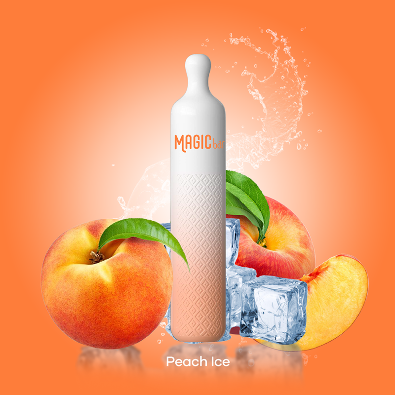Magic Bar Q 600 Puffs - Peach Ice Magic Bar Q 600 Puffs - Peach Ice