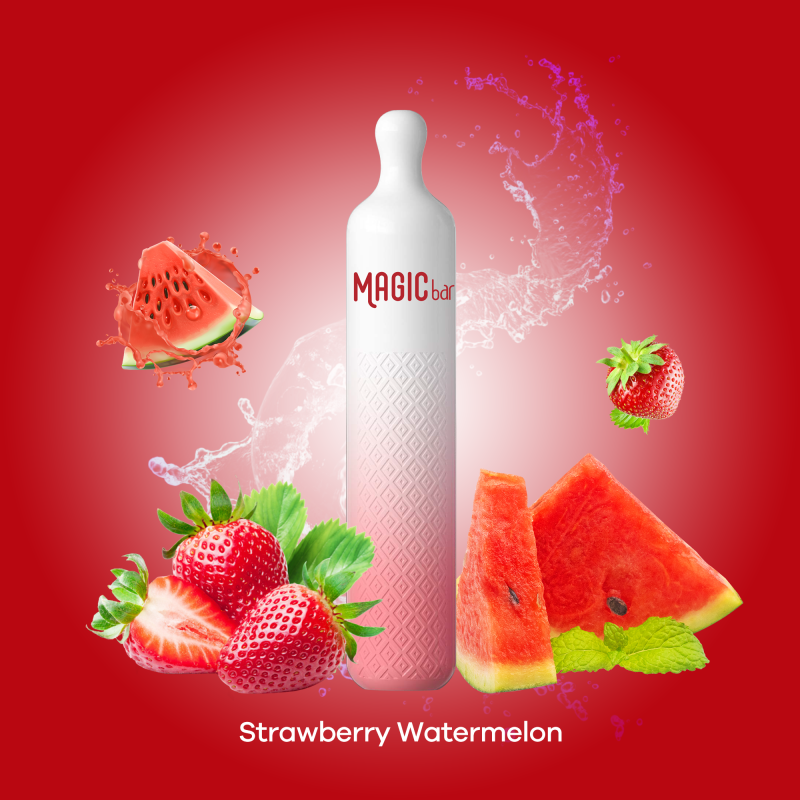 Magic Bar Q 600 Puffs - Strawberry Watermellon Magic Bar Q 600 Puffs - Strawberry Watermellon