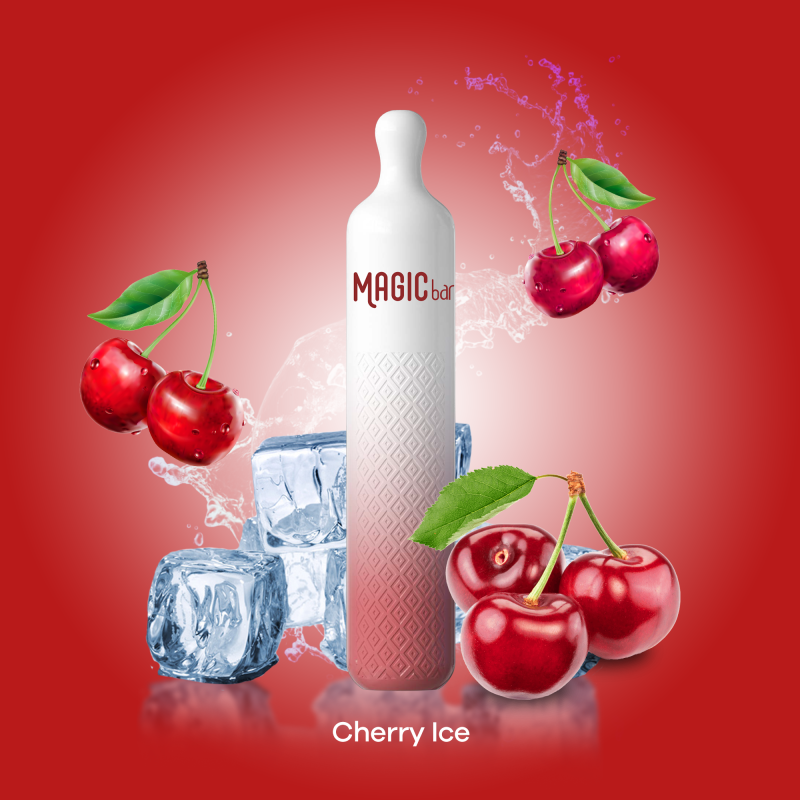 Magic Bar Q 600 Puffs - Cherry Ice Magic Bar Q 600 Puffs - Cherry Ice