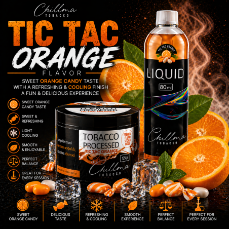Chillma 250gr - Tic Tac Orange ( Πορτοκάλι Καραμέλα )
